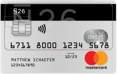 N26 Mastercard Debitcard Packliste
